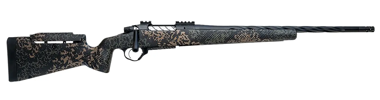 Seekins Precision 0011710279-F Havak PH3 300 Win Mag 22" Black Fluted Threaded Barrel, Black Picatinny Rail Steel Receiver, Adj Cheek Riser Woodland Shadow Synthetic Stock