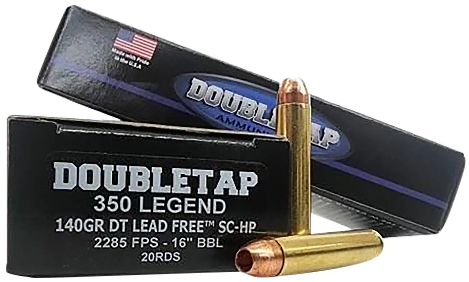 DoubleTap Ammunition 350L140X 350Legend 140gr DT Lead Free 20 Per Box/50 Case