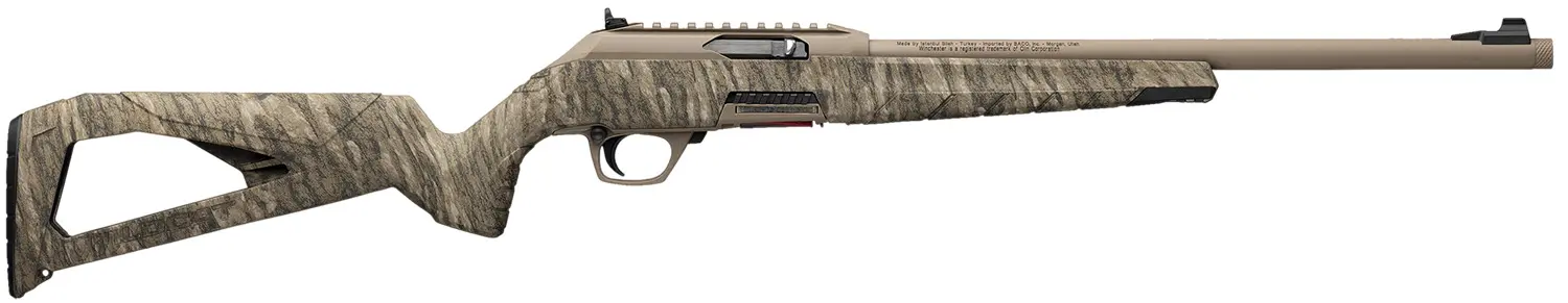 Winchester Repeating Arms 521164102 Wildcat 22 LR 10+1 16.50" Flat Dark Earth Perma-Cote Steel Threaded Barrel, Flat Dark Earth Picatinny Rail Polymer Receiver, Picatinny Rail Forend, Mossy Oak Botto