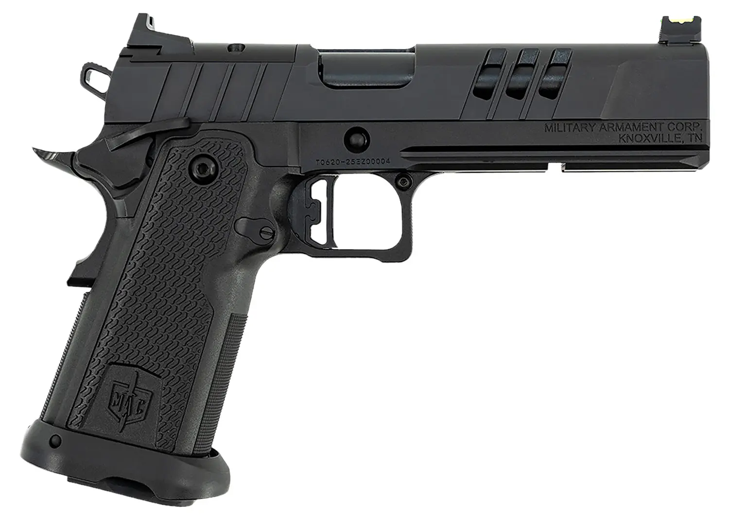 MAC 12500011 9 DS-D 9mm Luger 17+1 5" Black QPQ Bull Barrel, QPQ Tenifer Cerakote Optic Cut/Serrated Steel Slide, QPQ Tenifer Cerakote Steel Frame w/Accessory Rail & Beavertail