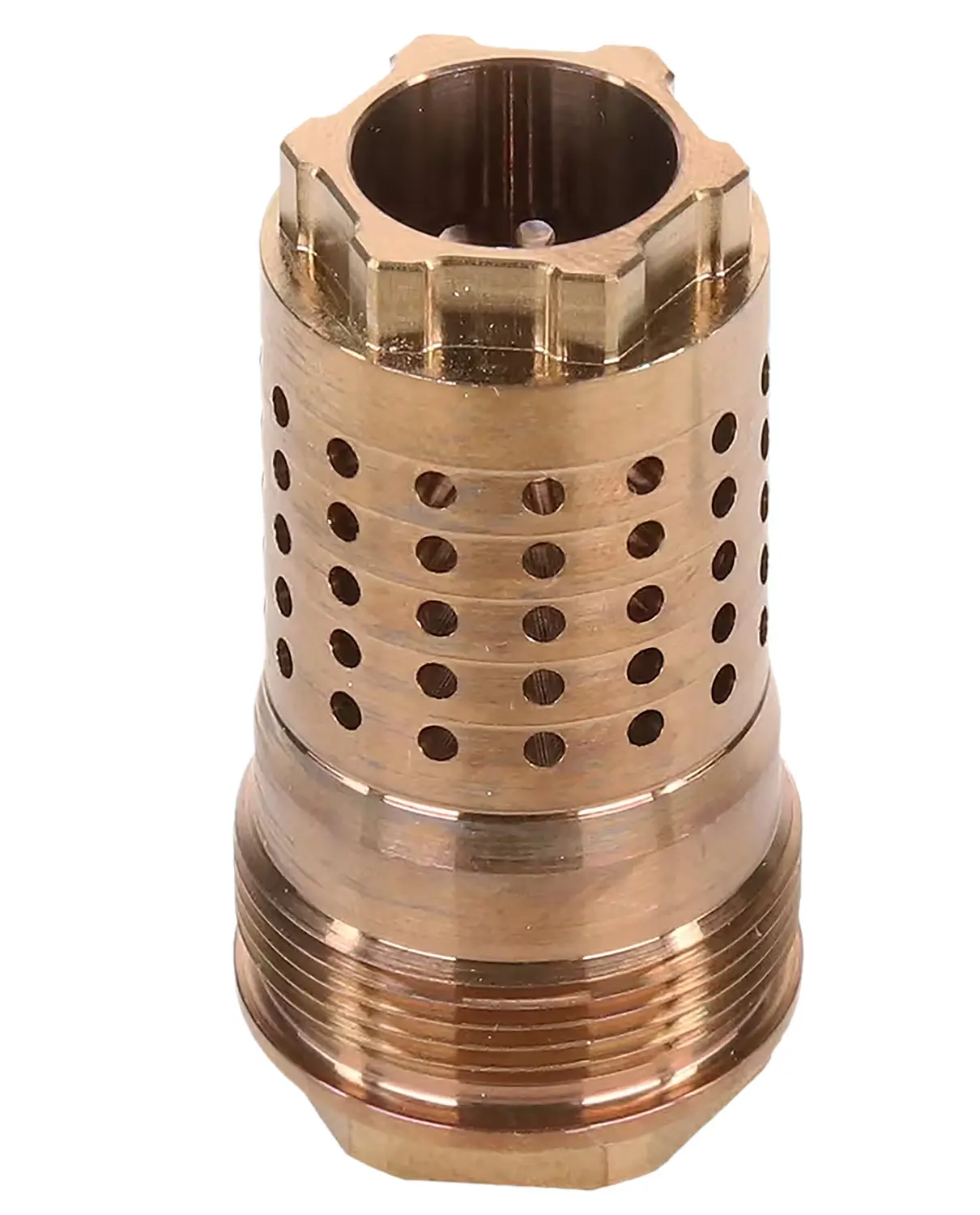 Silencer baffle for firearm suppressor, made of durable metal.
