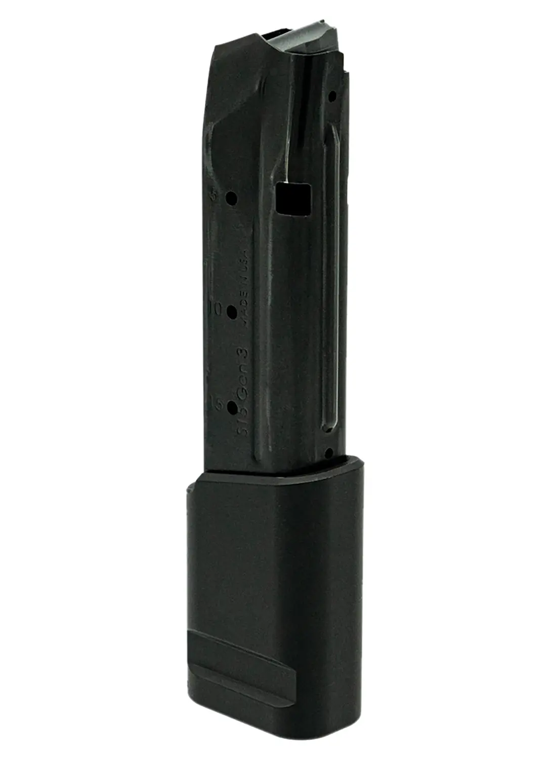Shield Arms S15ME10INSBLK Extended 10rd Compatible w/ Shield Arms S15 Magazine Black Aluminum
