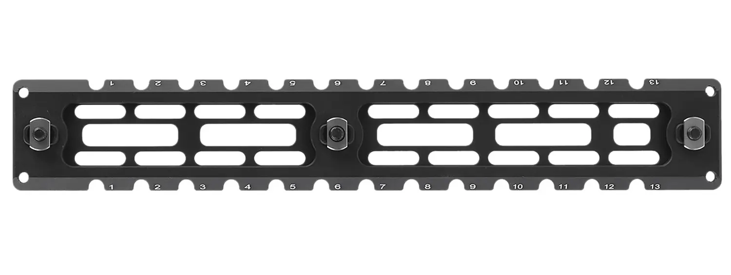 Leapers TLUMA03 ARCA Rail 6 Slot M-LOK Matte Black Anodized Aluminum 9.40" Long M-LOK Mount