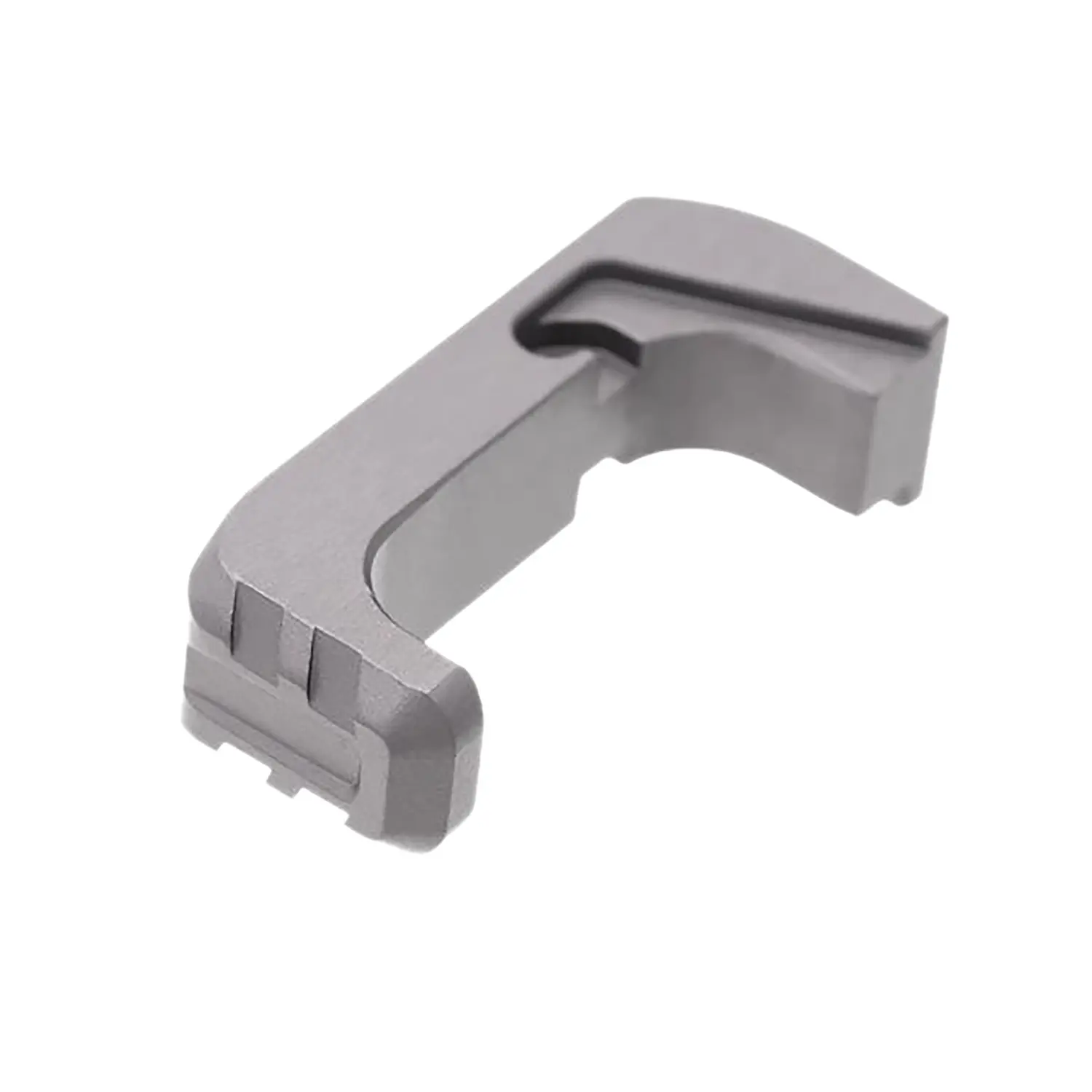 Tyrant CNC TD43X48EG Extended Magazine Release Glock 43x/48 Grey Aluminum