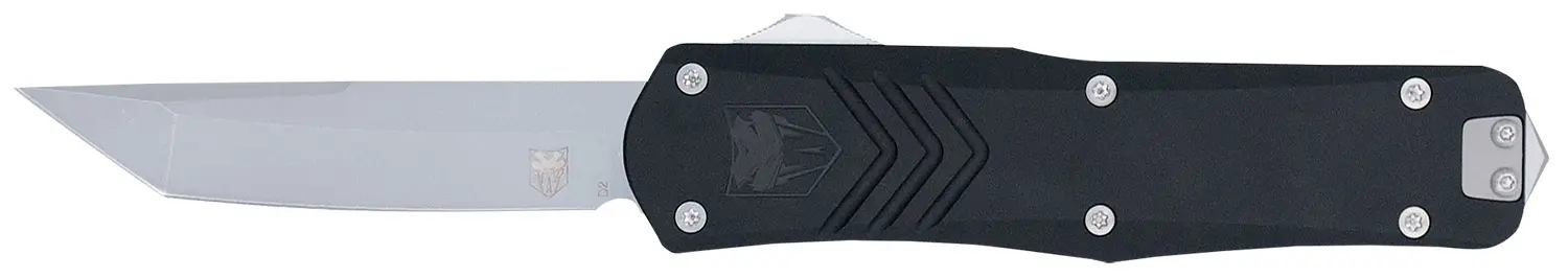 CobraTec Knives MBLKFSXGEN3TNS FS-X Gen III Medium 3" OTF Tanto Plain Stonewashed D2 Steel Blade, 4.68" Aluminum Handle