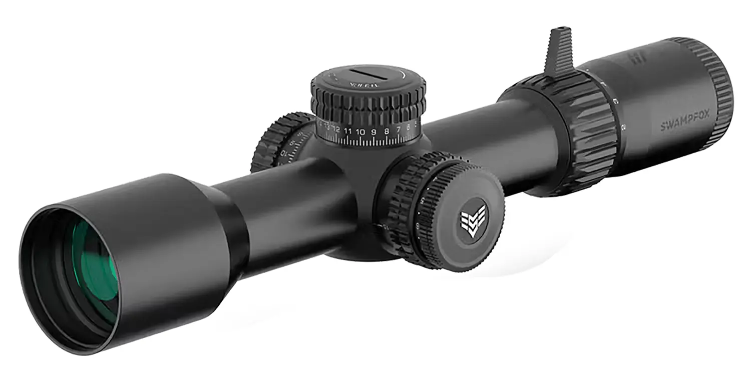 Swampfox Optics TWK525563M Warhawk Black 5-25x56mm 34mm Tube Sharpshooter MOA Reticle