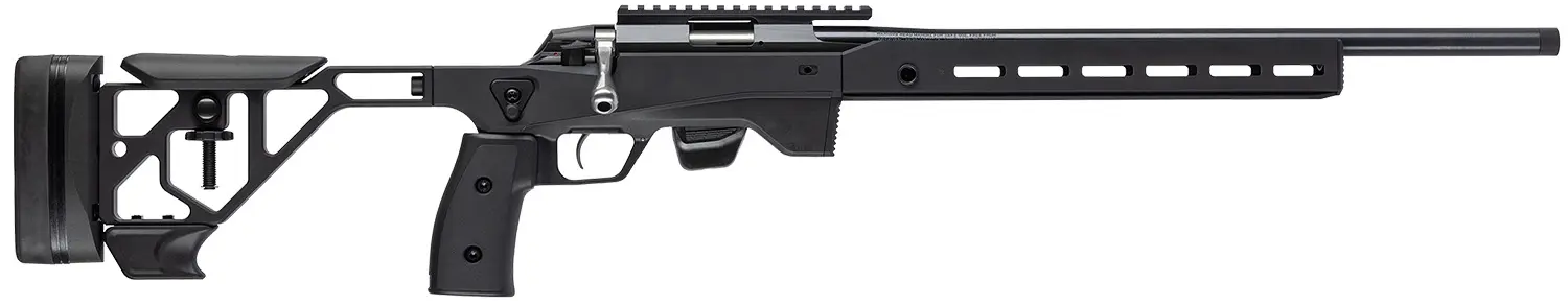 Tikka JRT1XATB30020 T1X Ace Target 22 LR 10+1 20" Black Anodized Threaded Barrel, Picatinny Rail Receiver, ARCA/M-LOK Handguards, Black Adjustable Aluminum Stock, Black Polymer Grips