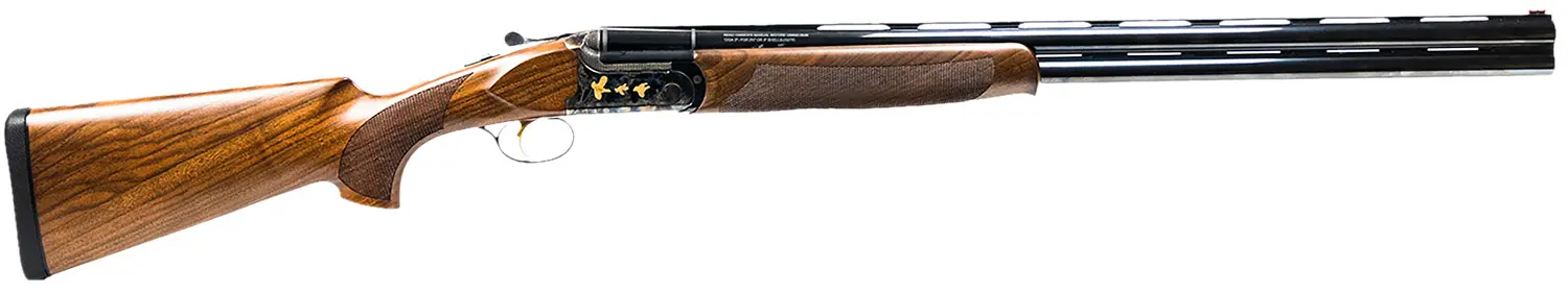 Shotgun displayed at Pew Emporium gun shop in Archdale, NC.