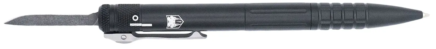 CobraTec Knives CNCOTFPBLKGEN2 Tactical Pen Gen II Black Aluminum D2 Steel Blade, Includes Pocket Clip
