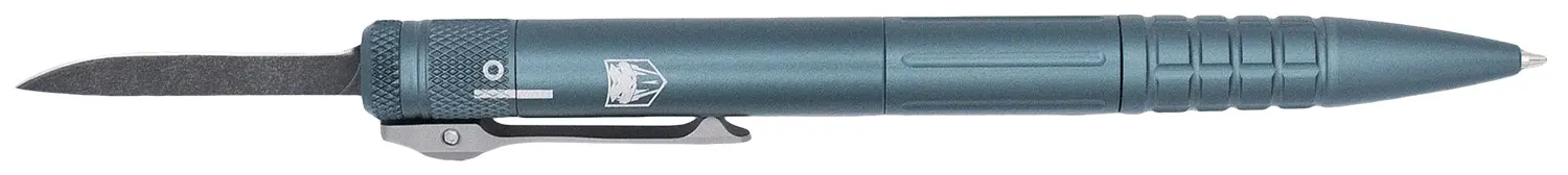 CobraTec Knives CNCOTFPGRYGEN2 Tactical Pen Gen II Gray Aluminum D2 Steel Blade, Includes Pocket Clip