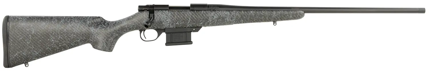 Howa HCE308GW 1500 Carbon Elevate 308 Win 5+1 24" Wrapped Carbon Fiber Threaded Barrel, Blued Drilled & Tapped Steel Receiver, Fixed Stocky's Black w/Gray Webbing Carbon Fiber Stock, Right Hand