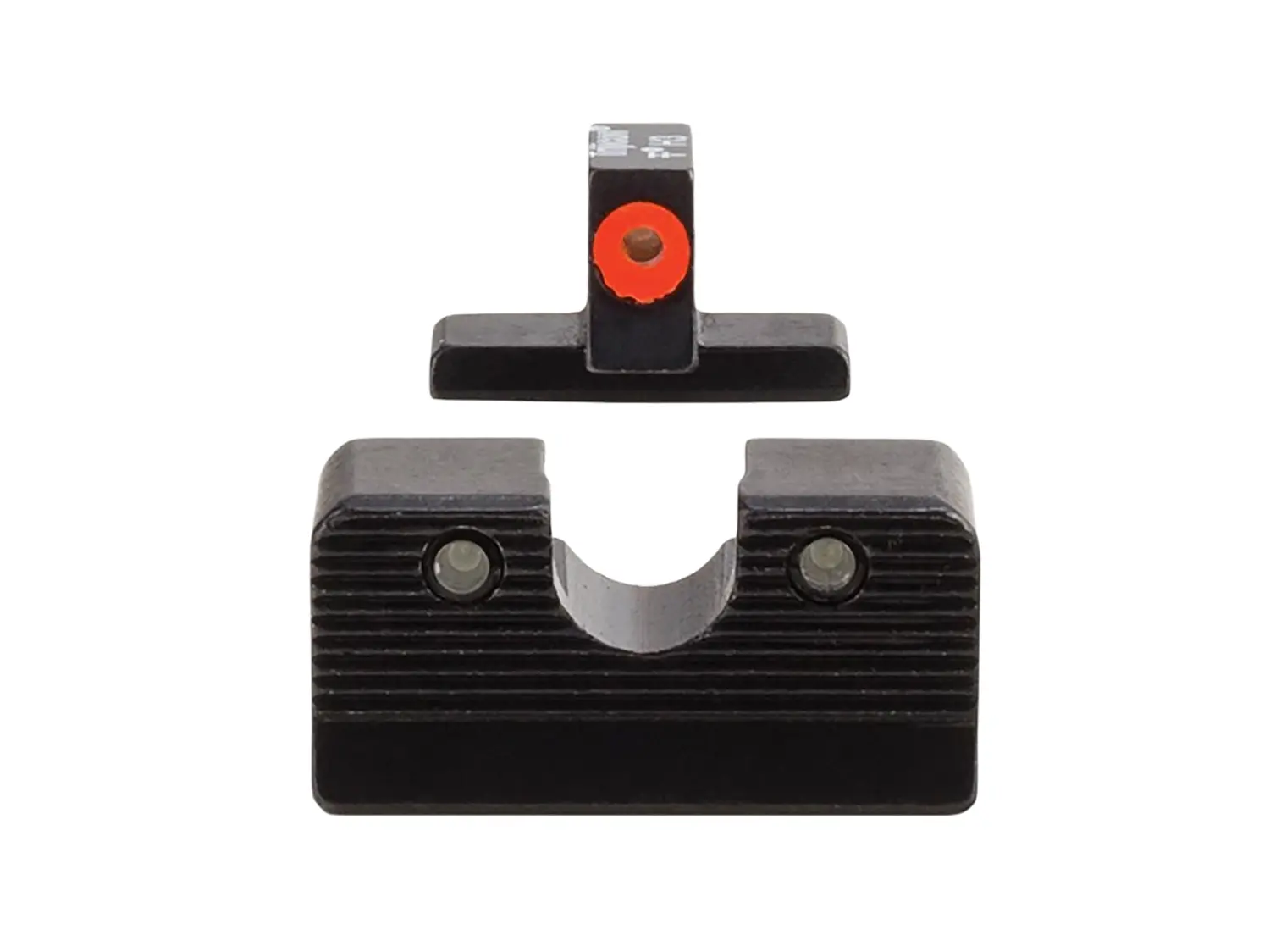 Trijicon 601000 HD XR Night Sight Set Green Tritium/Orange Outline Front, Green Tritium Rear, Black Frame, Fits FN 509