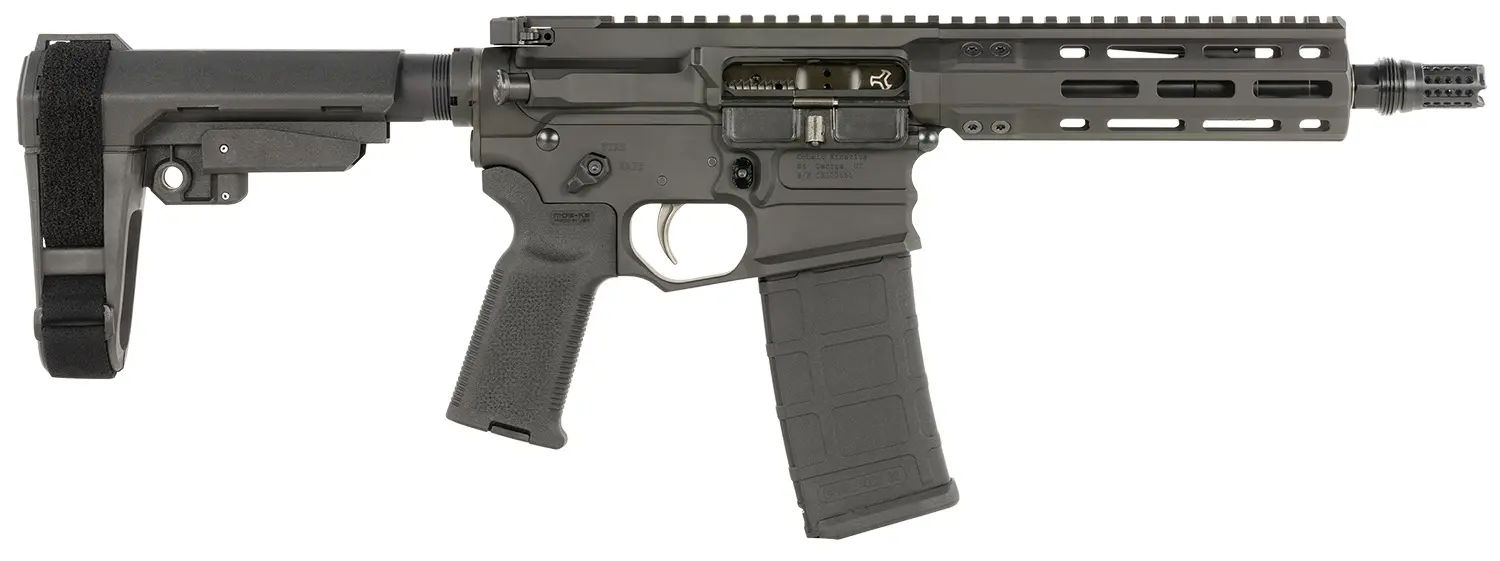Cobalt Kinetics CKPROLITE30075BLK Pro Lite 300 Blackout 30+1 7.50" Black Melonite Barrel, Black Aluminum Receiver w/Picatinny Rail, Black Polymer SB Tactical SBA3 Brace, Black Polymer Grip