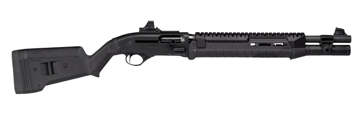 Langdon Tactical Tech LTT1301HZFRMBLK Beretta 1301 3" 7+1 18.50" Black Oxide Heat Shield Barrel, Black Aluminum Receiver, Black Magpul Polymer Stock, Modified Magpul Zhukov Forend