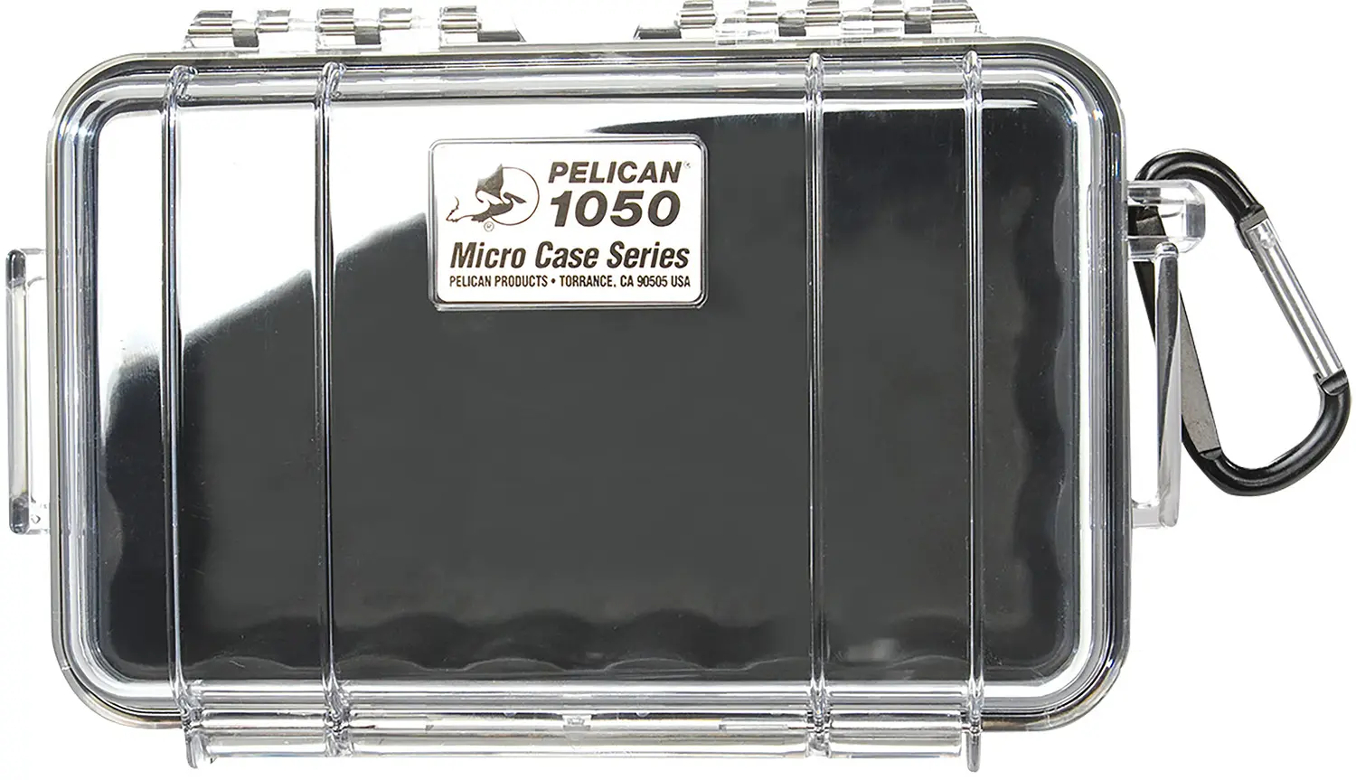 Pelican 1050025100 Micro Case Black/Clear Polycarbonate 7.99" Long