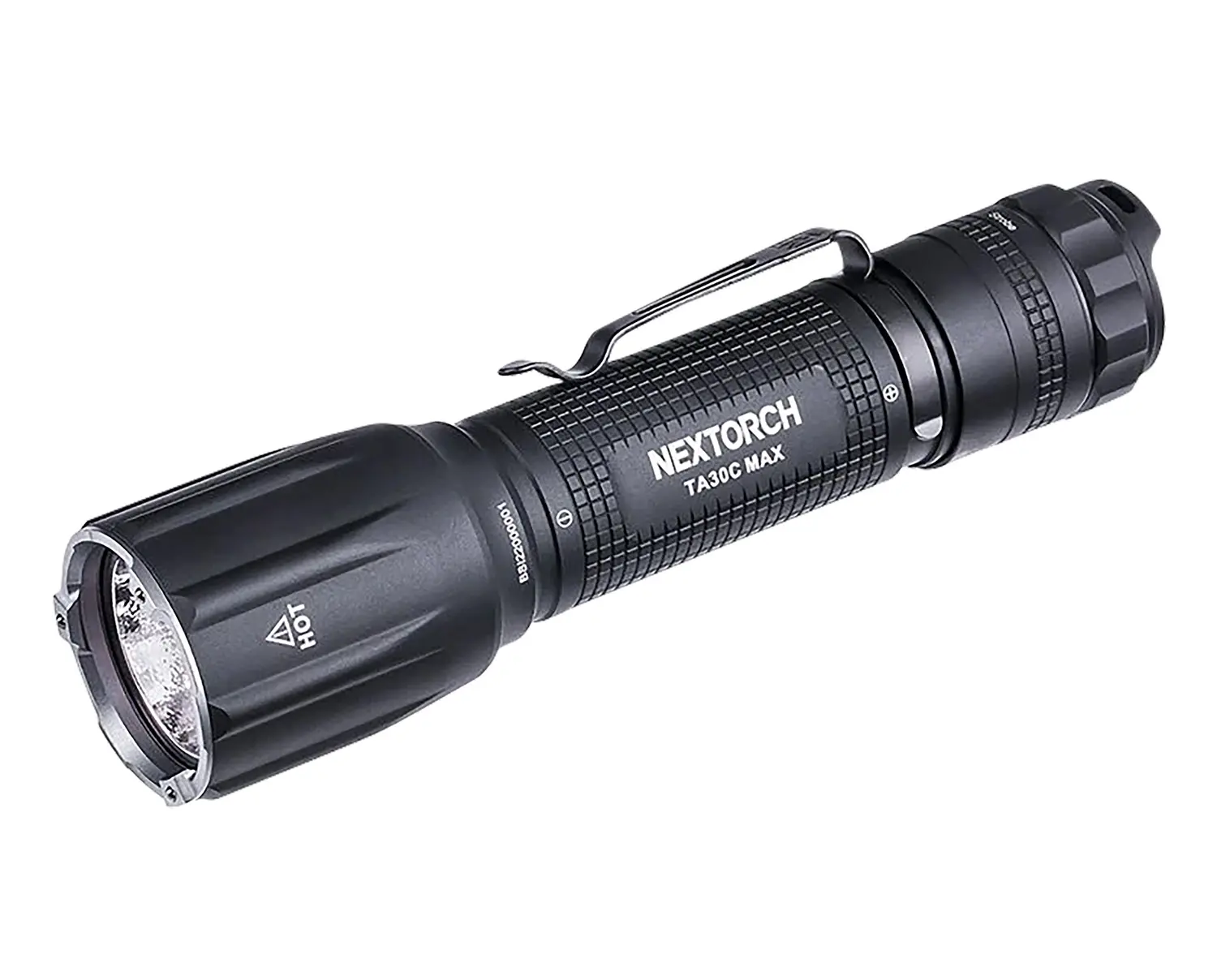 Nextorch Tactical Flashlight Black 3000 Lumens 390 Meters Beam Distance