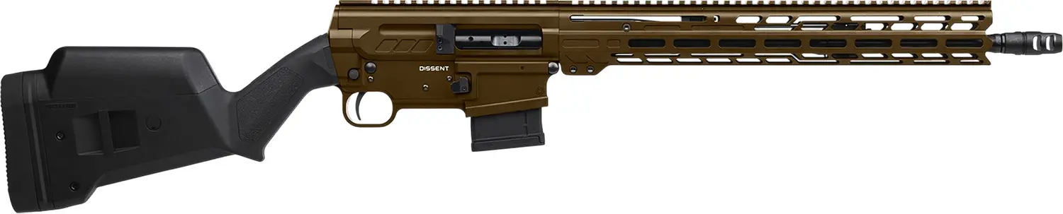 High-quality tactical rifle with adjustable stock, rail system, and precision barrel for firearm ent.