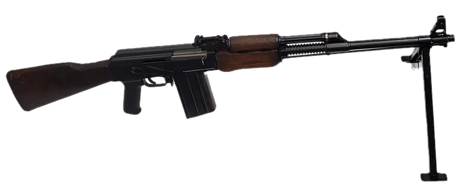 Riley Defense Inc RAK308RPK RPK 308 Win 20+1 22" Blued Threaded Barrel, Blued Receiver, Fixed Wood Stock, Black Polymer Grip, Bayonet Lug, Bipod