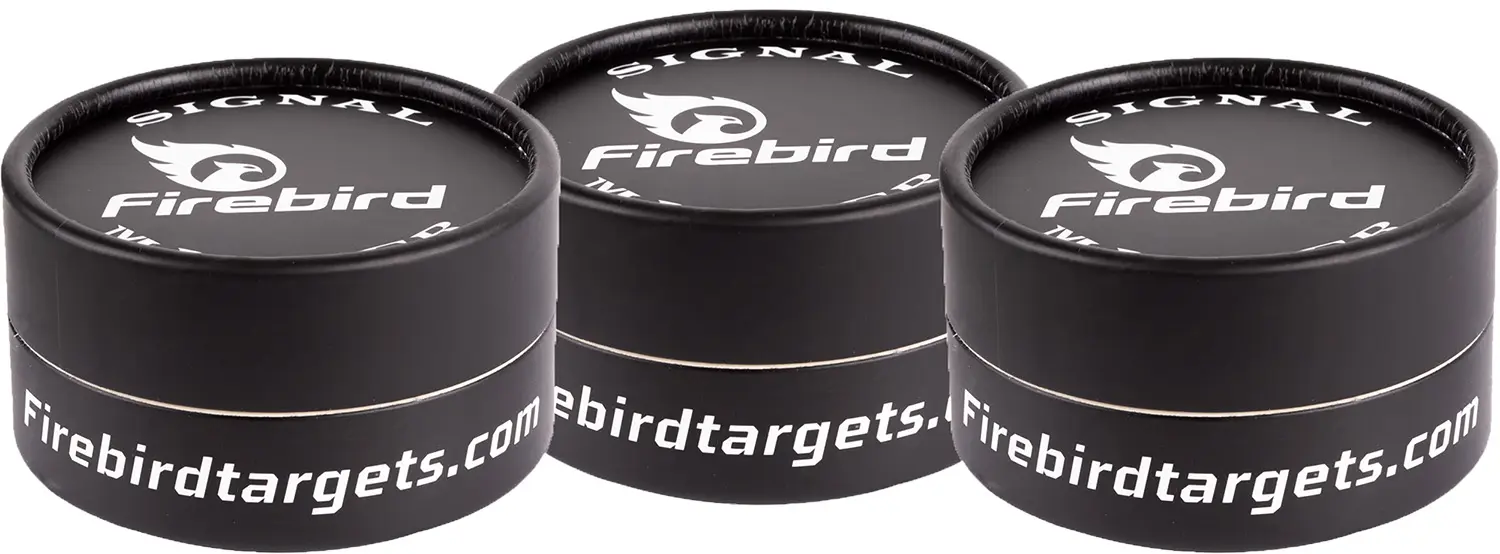 Firebird USA SMCB Signal Marker Moving Trajectory/Static Black Universal Firearm 65mm 3 Pack