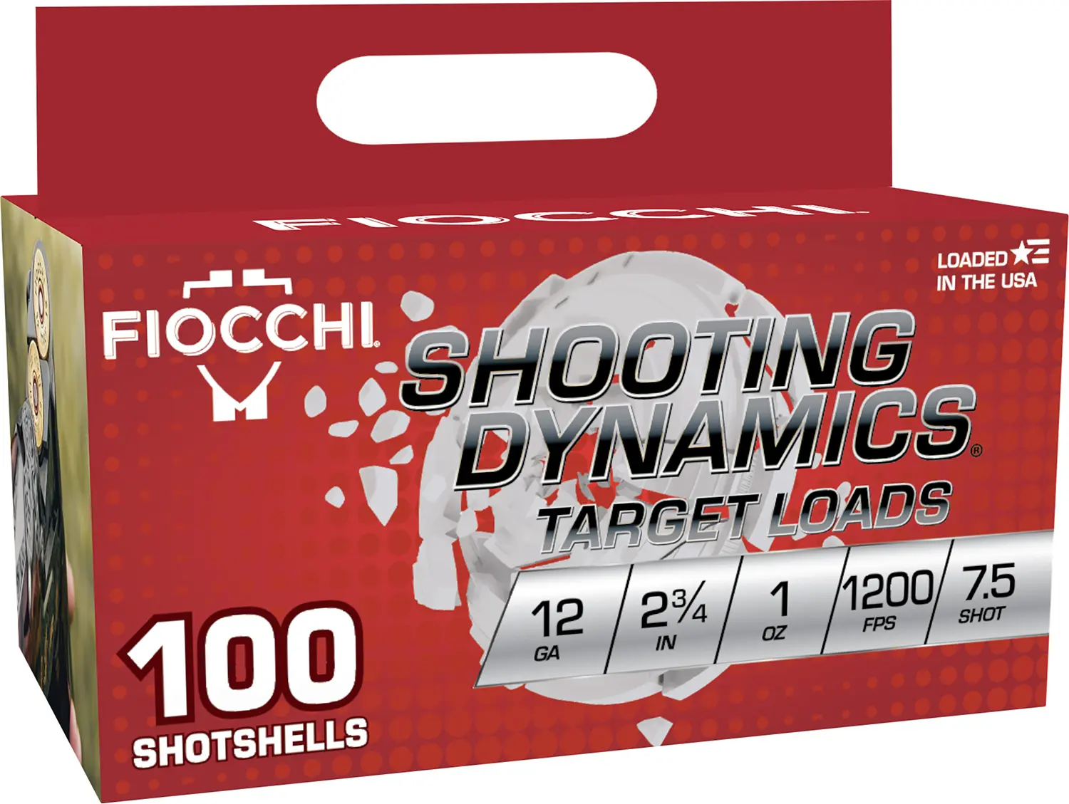 Fiocchi 12SDB17 Shooting Dynamics 12Gauge 2.75" 1oz 7.5Shot 100 Per Box/2 Case