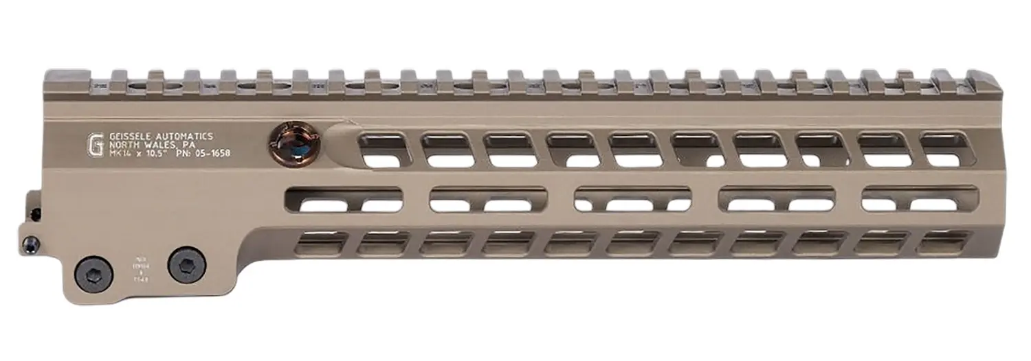 Geissele Automatics 051658S Super Modular Rail MK14 DDC Aluminum 10.50" Long
