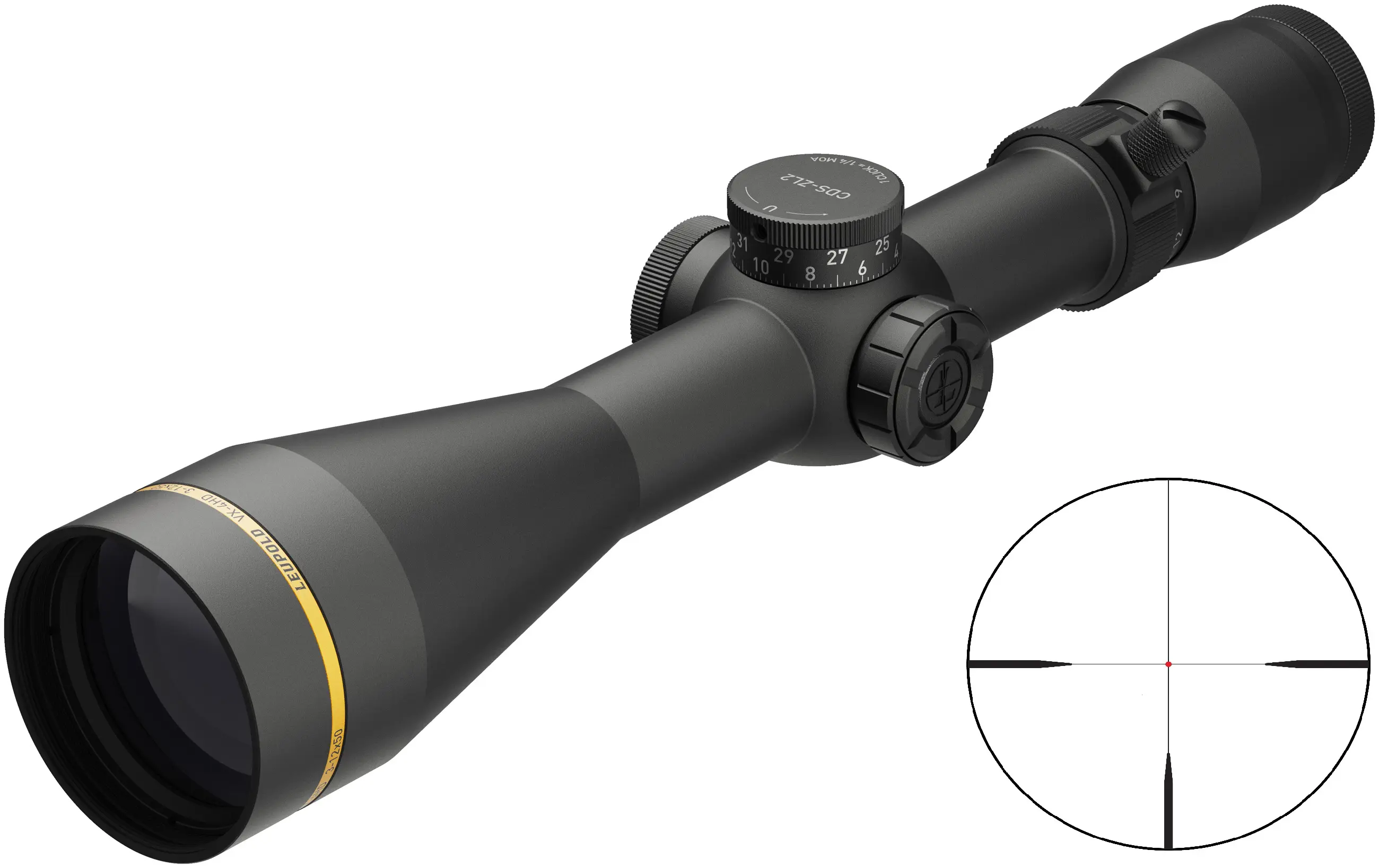 LEUPOLD VX-4HD 3-12X50 30MM CDS FDTH