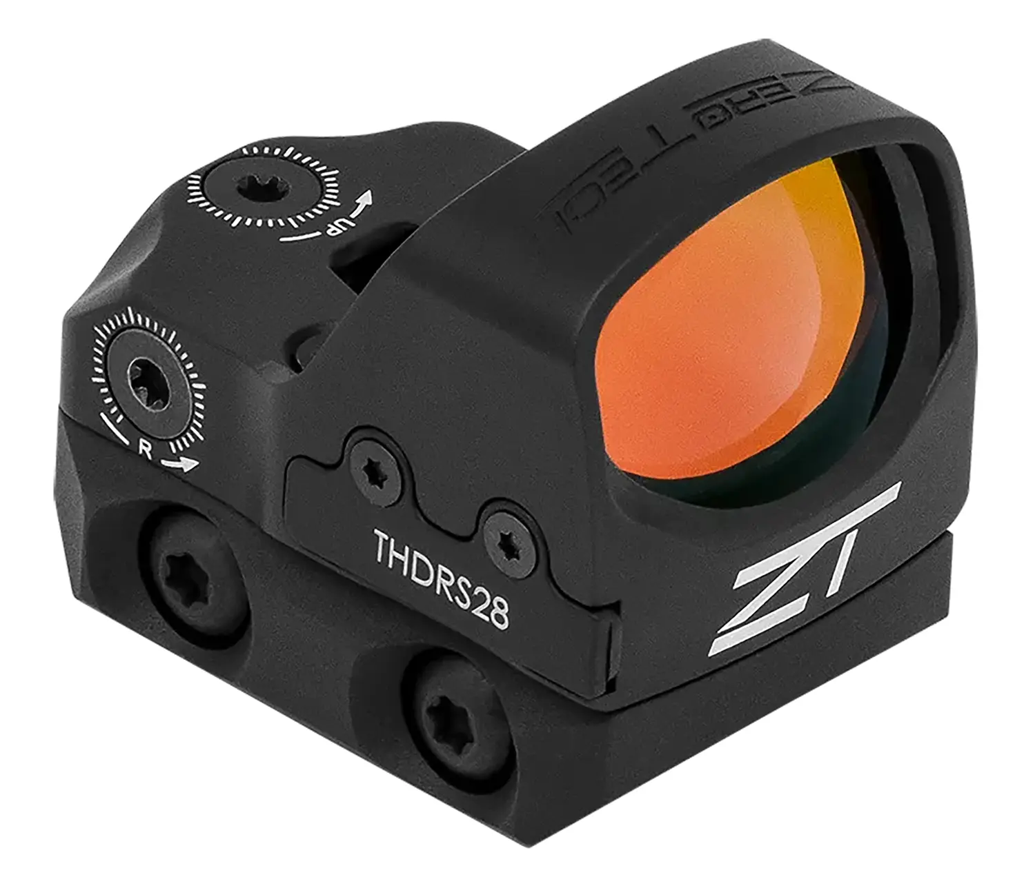 Zero Tech Optics THDRS28L Thrive HD w/Low Mount Black 1x28mmx20mm, 3 MOA Red Dot Reticle Picatinny Rail/RMR Footprint Mount