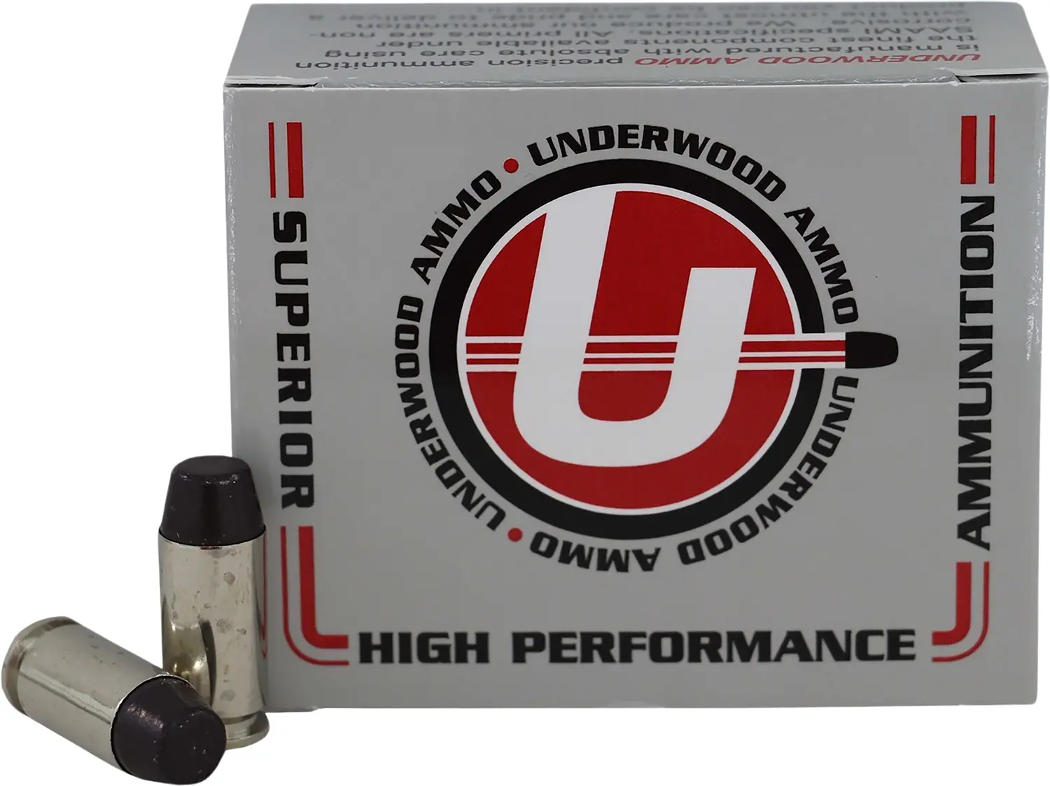 Underwood Ammo 740 40S&W 200gr Hard Cast Flat Nose 20 Per Box/10 Case