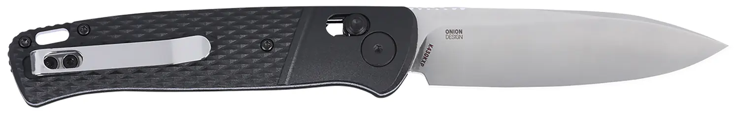 CRKT K430KXP Counterpart EDC 3.38" Folding Drop Point Plain Satin 12C27 Sandvik SS Blade, Black GRN Handle
