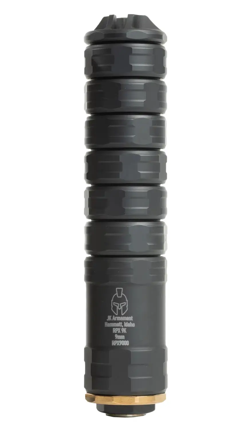 Jk Armament JK155RPX9K RPX 155 9mm 1.55" Black Aluminum/Titanium 1/2"x28