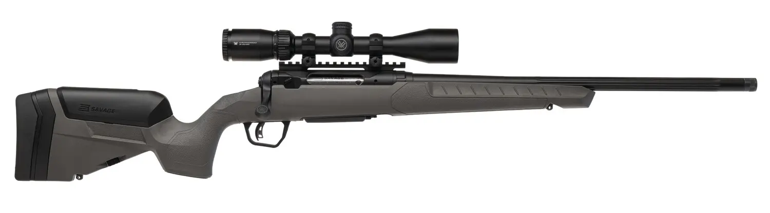 Savage Arms 32474 110 Trailblazer XP 7mm PRC 2+1 22" Fluted Barrel, Flat Dark Gray Adj LOP Synthetic Stock, Right Hand