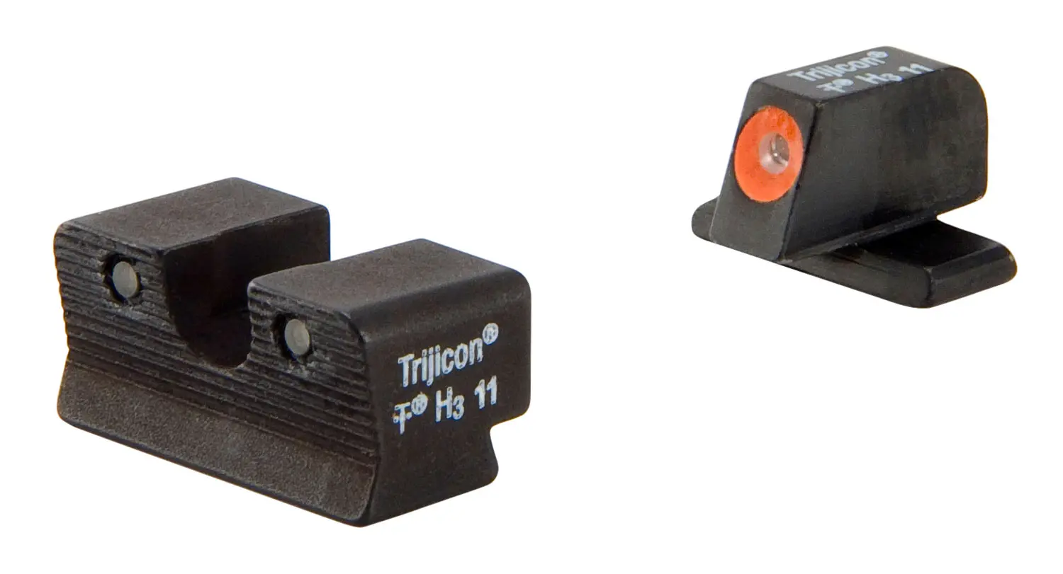 Trijicon 600752 HD Night Sights Green/Tritium Orange Outline Front Sight-Green Tritium Black Outline Rear Sight Springfield Armory XD-S/XD-E