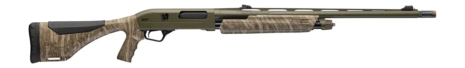 Winchester Repeating Arms 512478290 SXP Long Beard NWTF 12 Gauge Pump 3" 4- 2.75" Shells 24" OD Green Perma-Cote Vent Rib Barrel, Drilled & Tapped Receiver, Adj Comb & LOP w/Pistol Grip Mossy Oak Bott