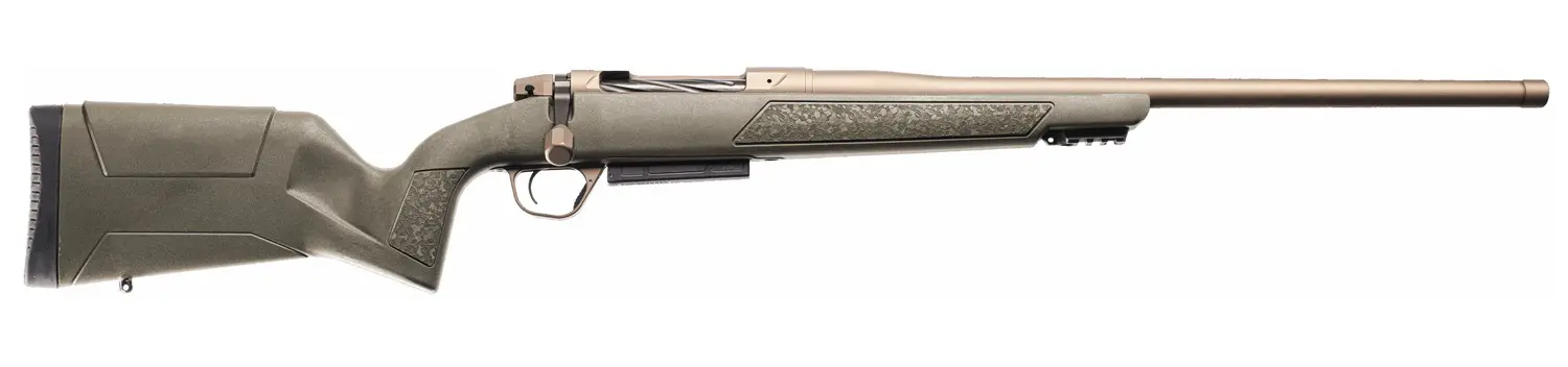 Christensen Arms 801-15007-01 Evoke 30-06 Springfield 4+1 22" Burnt Bronze Cerakote Threaded Barrel, Burnt Bronze Cerakote Drilled & Tapped Receiver, Picatinny Rail Forend, OD Green Fixed Synthetic S
