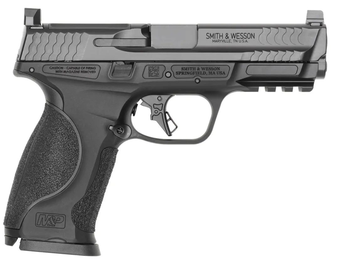 Smith & Wesson 14792 M&P9 M2.0 Metal Full Size 9mm Luger 17+1 4.25" Black Armornite Stainless Steel Barrel & Optic Cut/Serrated Slide, Black Anodized Aluminum Frame w/Picatinny Rail, Interchangeable P