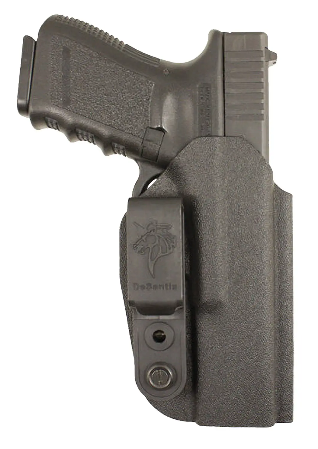 DeSantis Gunhide 137KJB2Z0 Slim-Tuk IWB Black Kydex Belt Clip Fits Glock 17 Ambidextrous