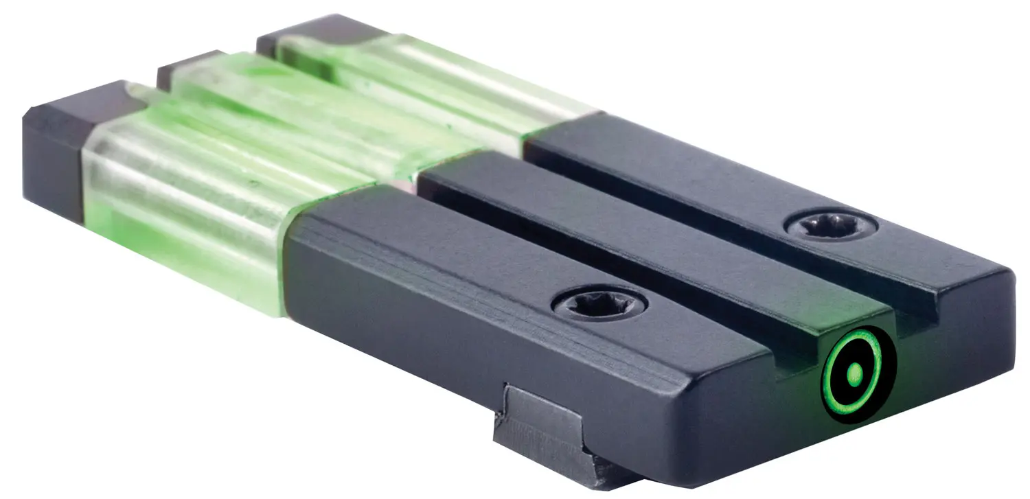 Meprolight USA 631013108 FT Bullseye Rear Sight Green Tritium FO/Black Frame Compatible w/Glock Gen 1-5 (Except MOS), Dovetail Mount