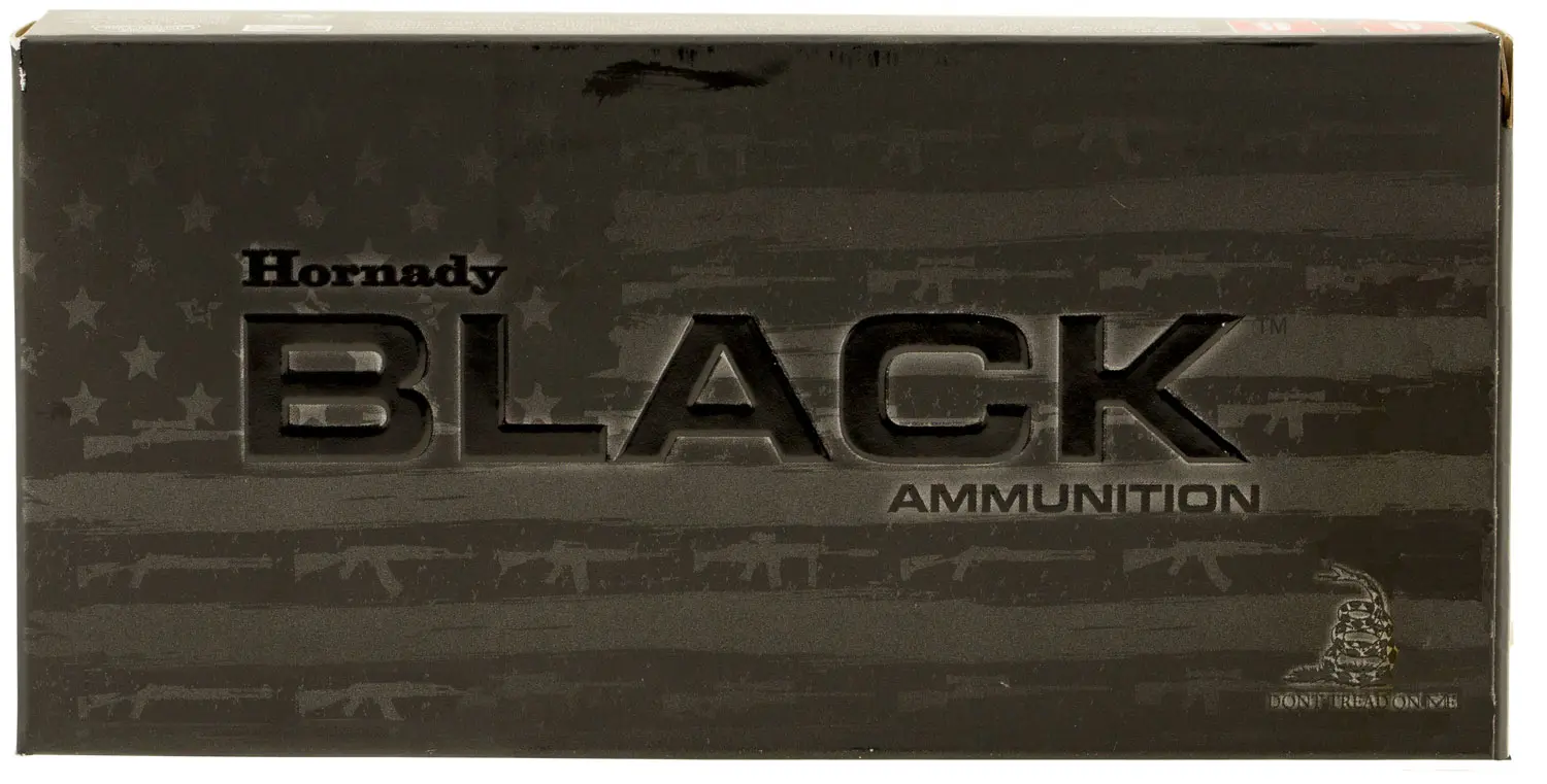 Hornady 81263 Black 5.56x45mmNATO 62gr Full Metal Jacket 20 Per Box/10 Case