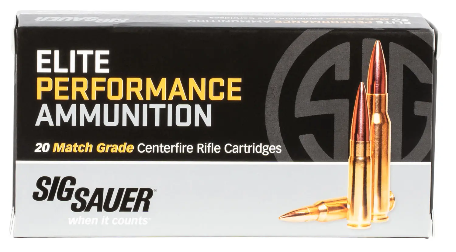 Sig Sauer E308M220 Marksman Elite 308 Win 175 gr Open Tip Match 20 Per Box/ 10 Case