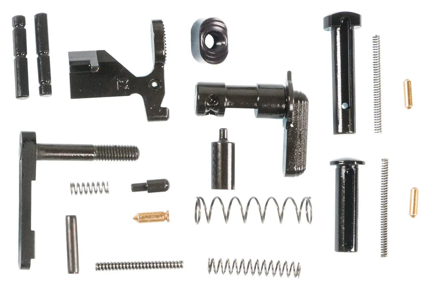 Gun parts and firearm assembly components for maintenance and repair.