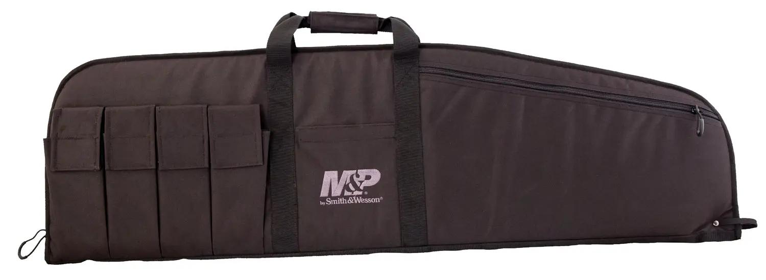M&P Accessories 110015 Duty Series Medium Case Black Nylon Foam Padding