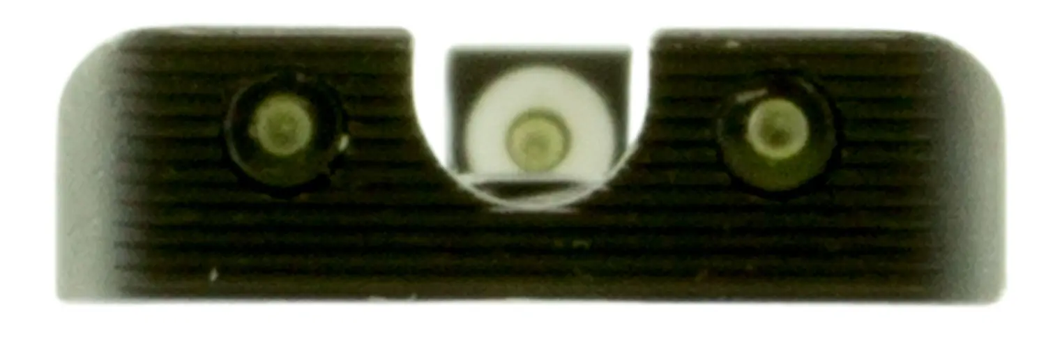 TruGlo TG231MP1W Tritium Pro Black | Green Tritium White Outline Front Sight Green Tritium Rear Sight