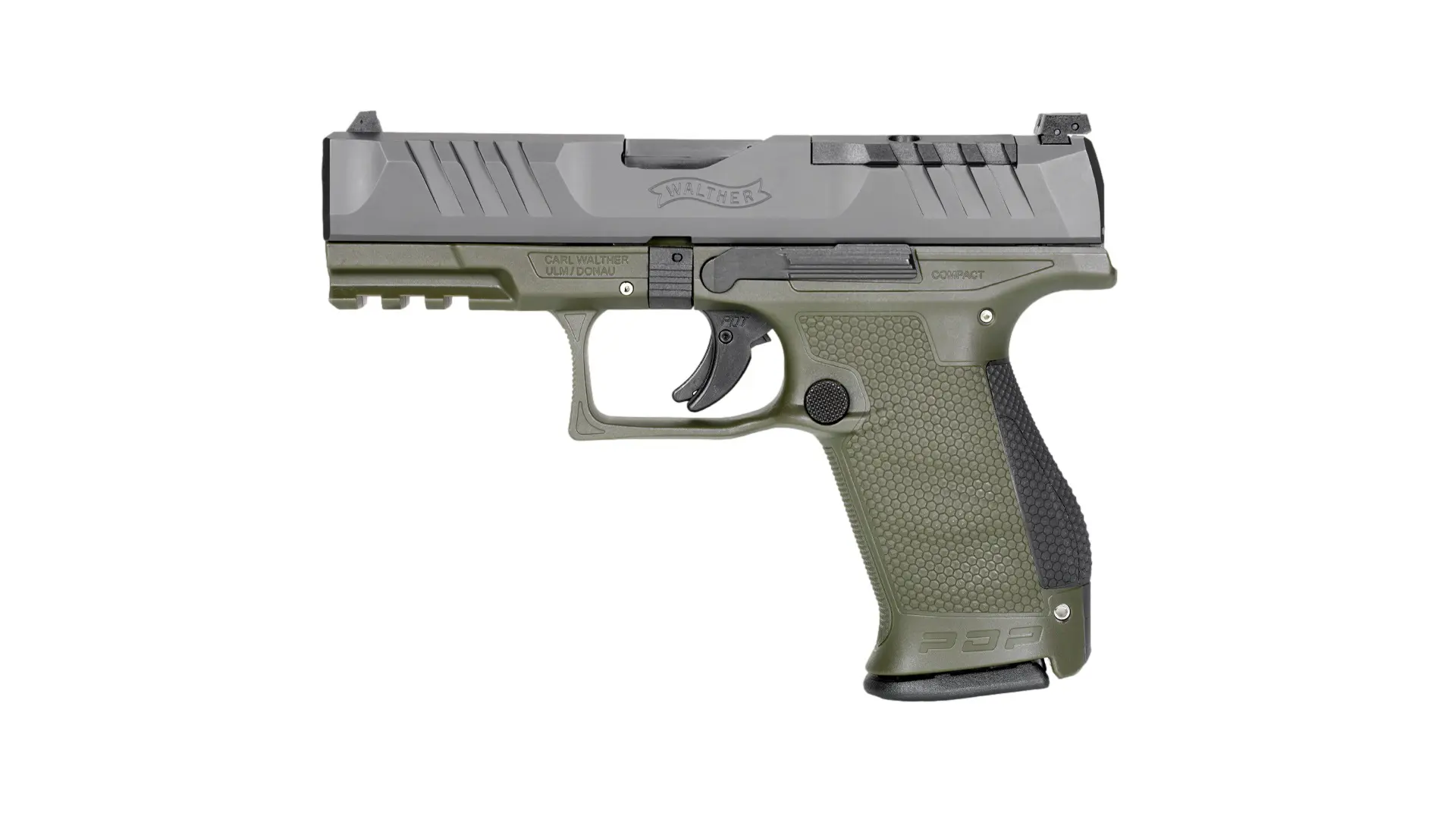 WALTHER ARMS PDP 9MM CPT 4" BLK/GRN OR 15+1