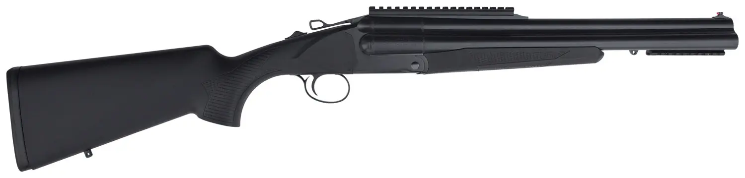 Charles Daly 930110 Triple Threat Full Size 12 Gauge Break Open 3" 3 18.50" Blued Triple Barrel, Blued Steel Receiver w/Picatinny Rail, Checkered Black Synthetic Stock, Right Hand