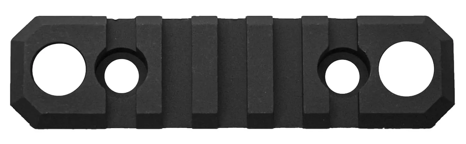 Black tactical rail mount for firearms, versatile accessory for guns.