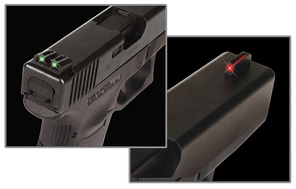 TruGlo TG131MP Fiber-Optic Red/Fiber Optic Front Sight-Green/Fiber Optic Rear Sight Smith & Wesson M&P/SD9/SD40