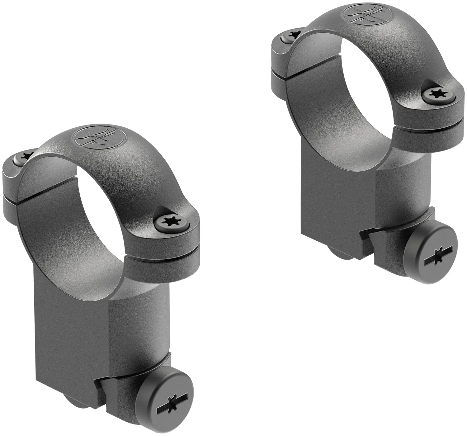 Leupold 49944 Ringmounts Matte Black Ruger M77 1" Super High