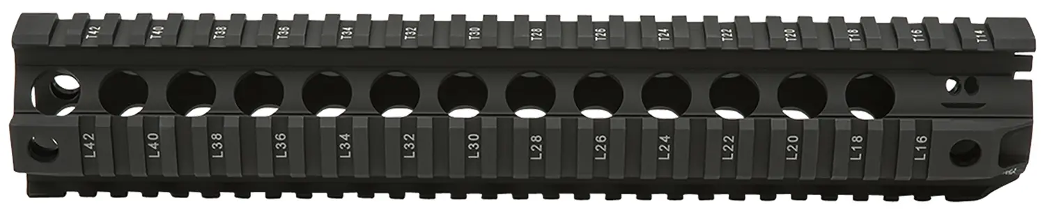 BCM QRF12556BLK QRF 12" Free-Floating Style Made of Aluminum with Black Anodized Finish & Picatinny Rail for AR-Platform