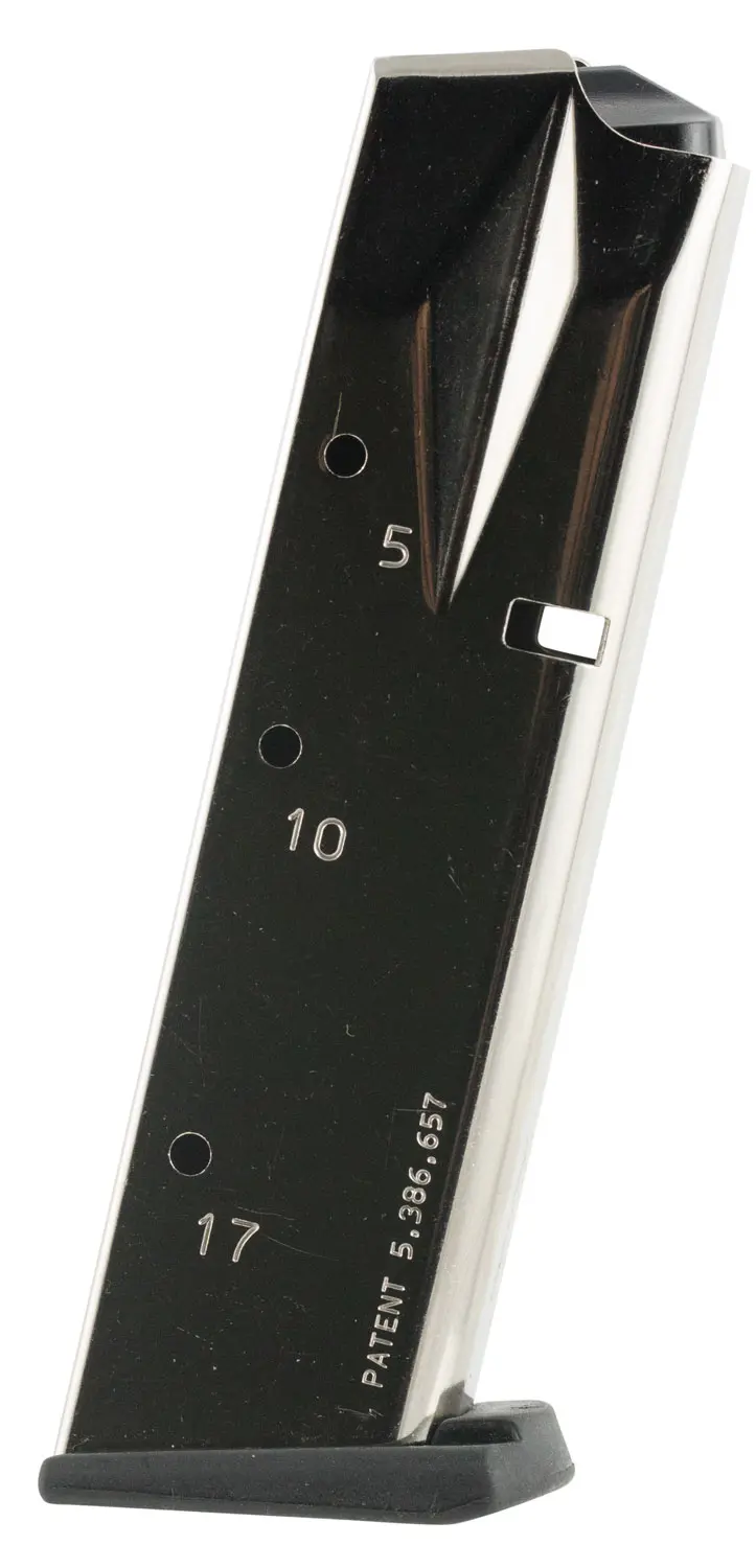 Mec-Gar MGSW5917N S&W Nickel 17rd 9mm Luger for S&W 5900 Series/910/915/659