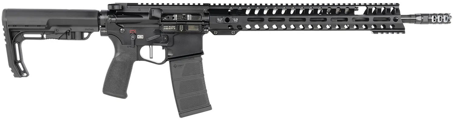 Patriot Ordnance Factory 00856 Renegade + 5.56x45mm NATO 16.50" 30+1 Black Hard Coat Anodized Black Nitride 6 Position MFT Stock Black Polymer Grip